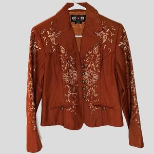 Gordon & James embellished western blazer jacket